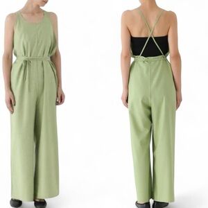 NWT Baserange Otay Jumpsuit Silk Wool Isi Mint green new XS